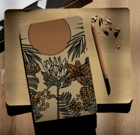 Summer Moon Kraft Lined Notebook