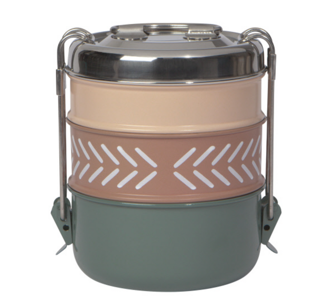 Tiffin 3-Tier Food Container - Clay