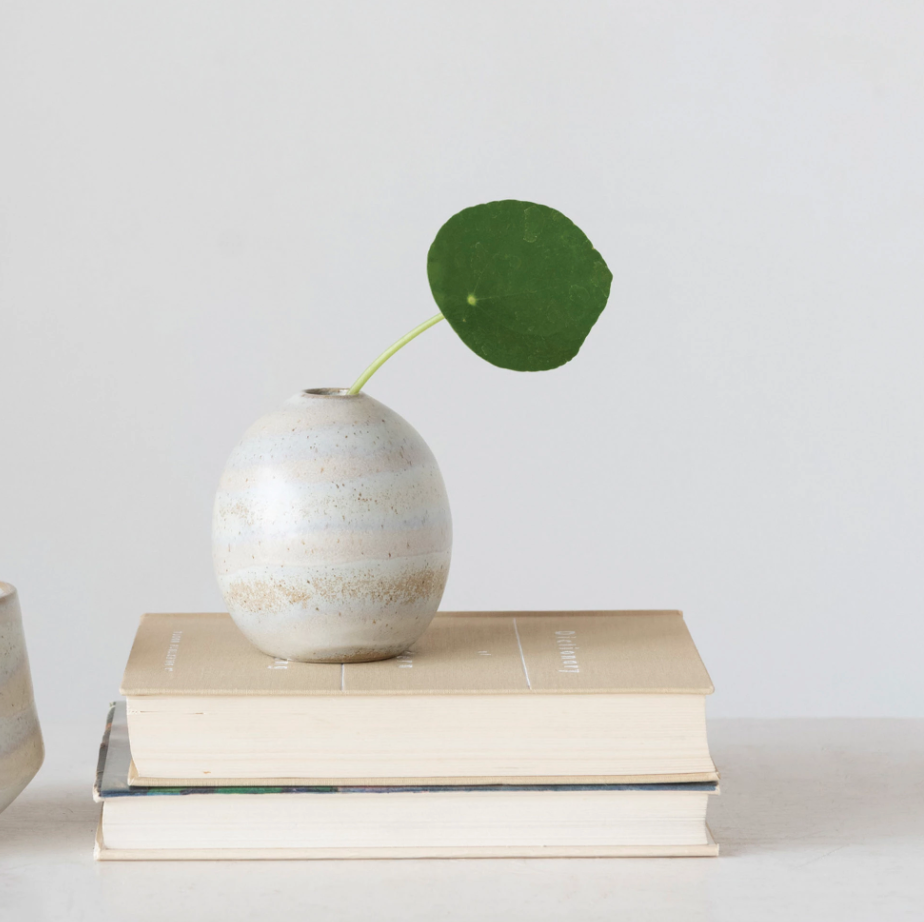 The Egg Stoneware Bud Vase