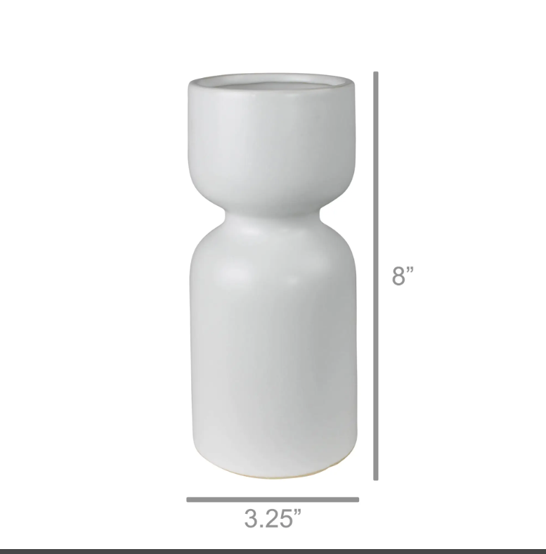 Bulb White Vase