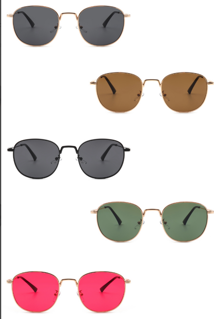 Round Metal Retro Circle Vintage Fashion Sunglasses