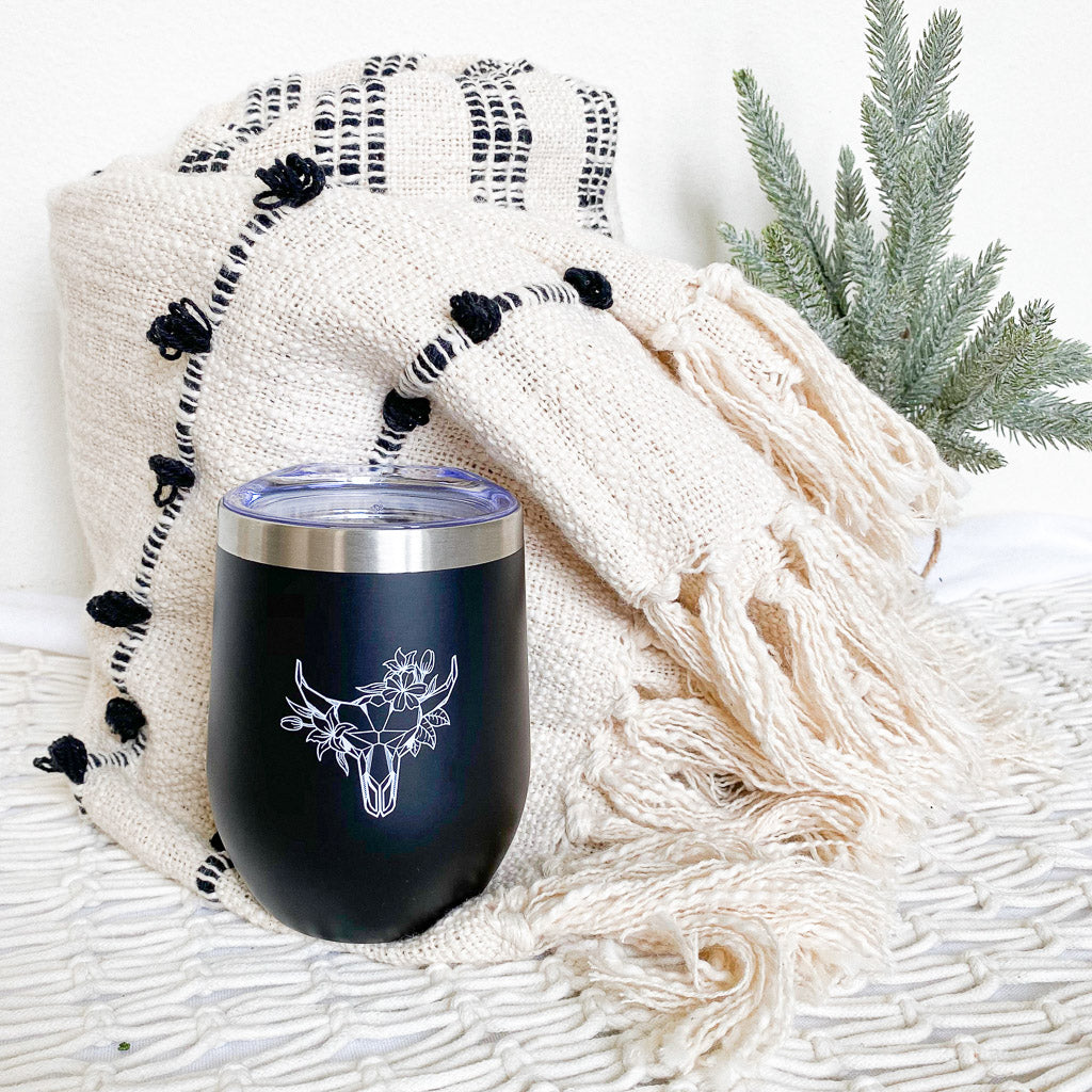 Holiday Gift Box | Cotton Throw Blanket + Insulated Tumbler