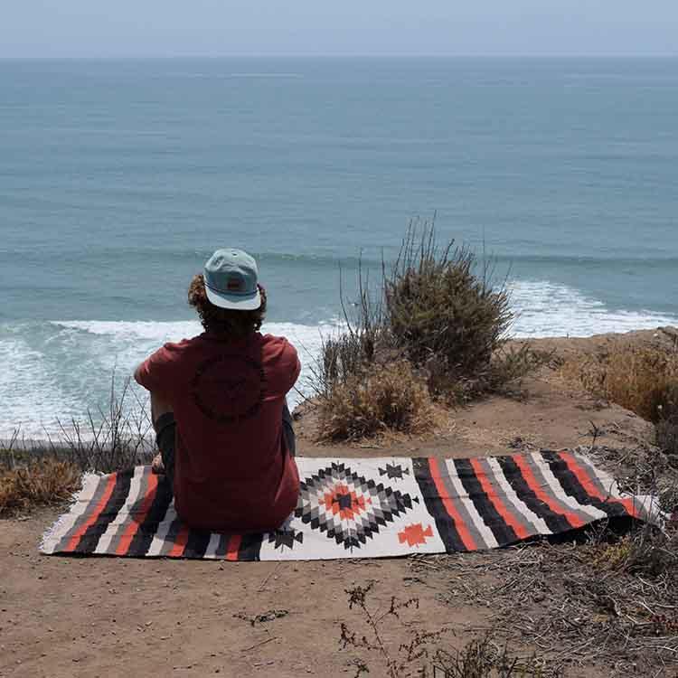 Aztec Diamond Blanket | Tan