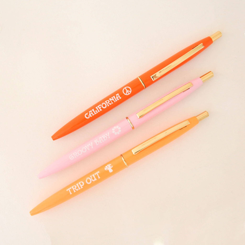 Groovy Old School Pen Set