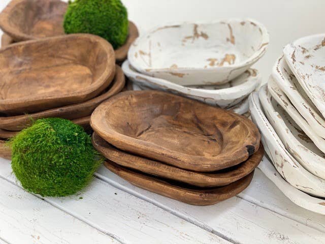 Petite Wood Dough Bowl