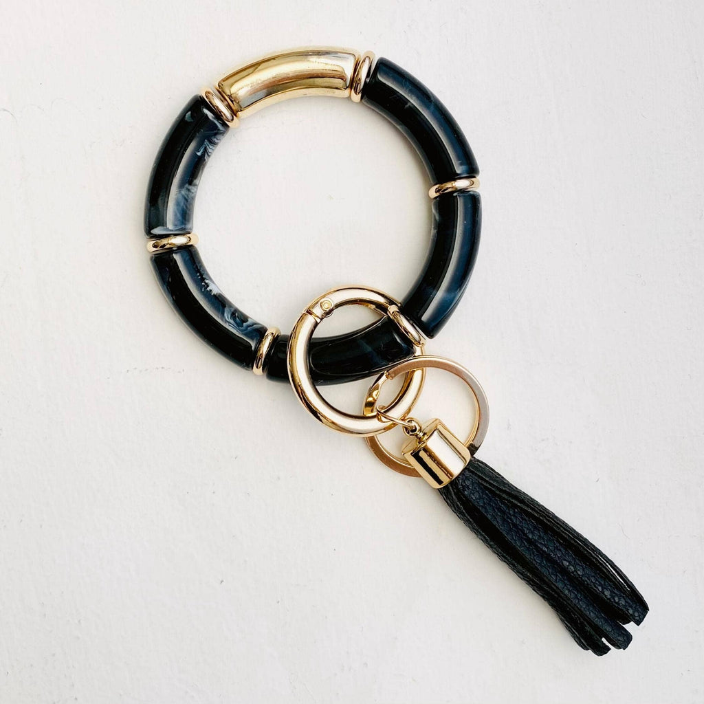 Bamboo Bangle Bracelet Key Ring
