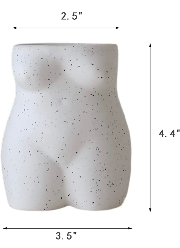Speckled Female Body Vase