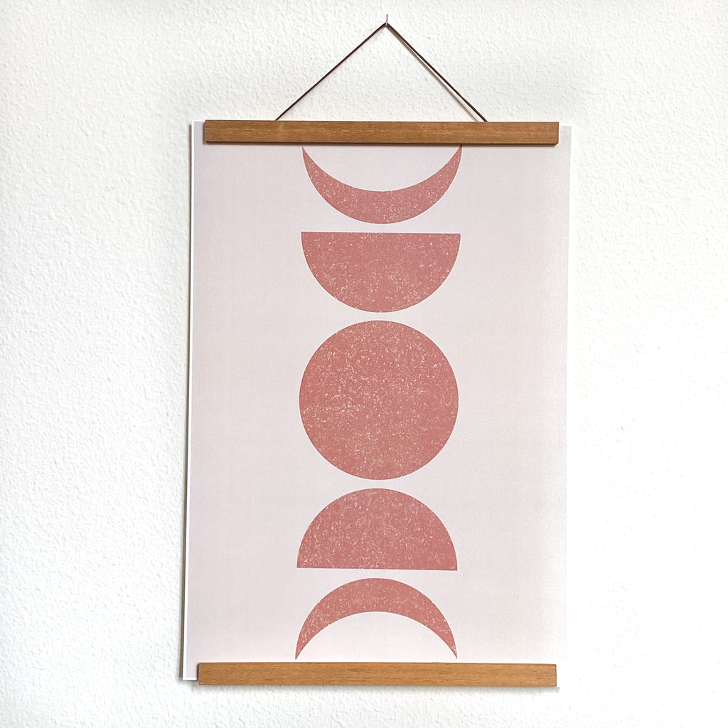 Moon Phase Art Print 12” x 18”