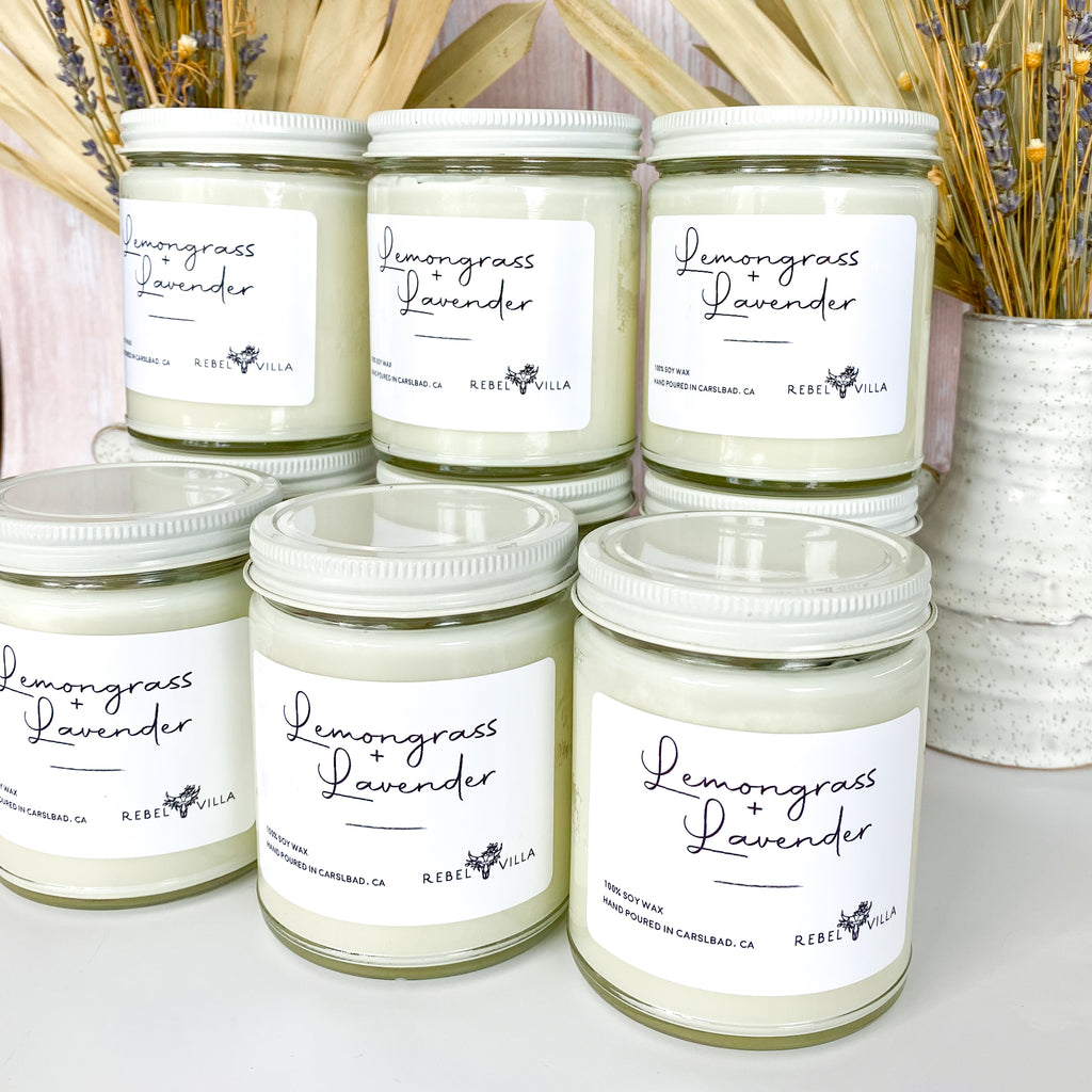 Lemongrass Lavender Soy Candle
