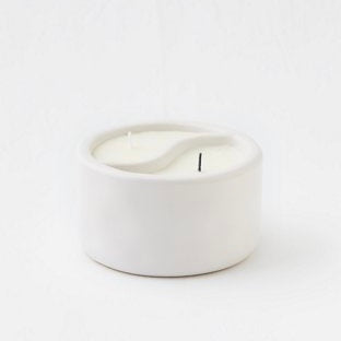 Yin Yang Candle | Black Salt + Teakwood