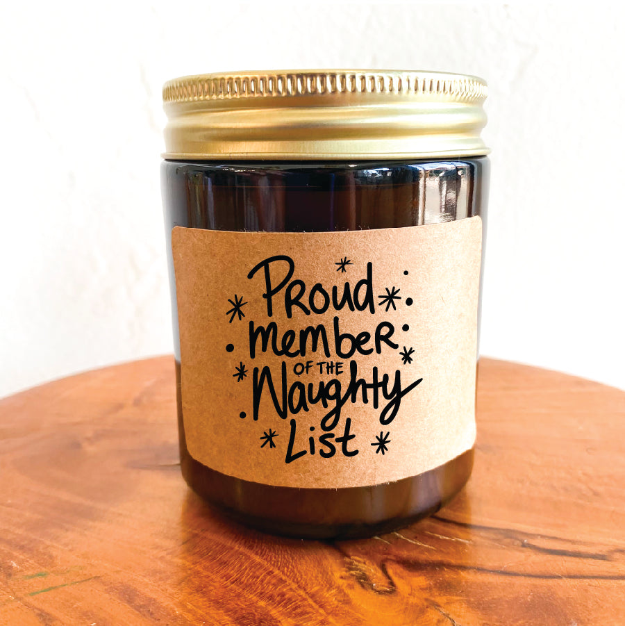 Proud Member of the Naughty List | Funny Christmas Candle