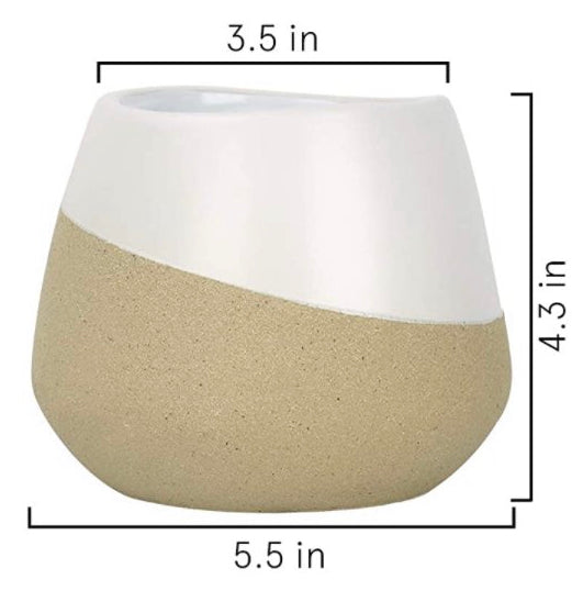 Sand Glaze Plant Pot