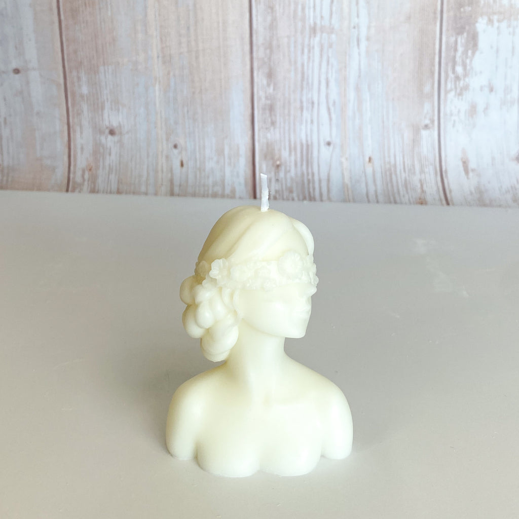 Flower Eyes Girl Candle
