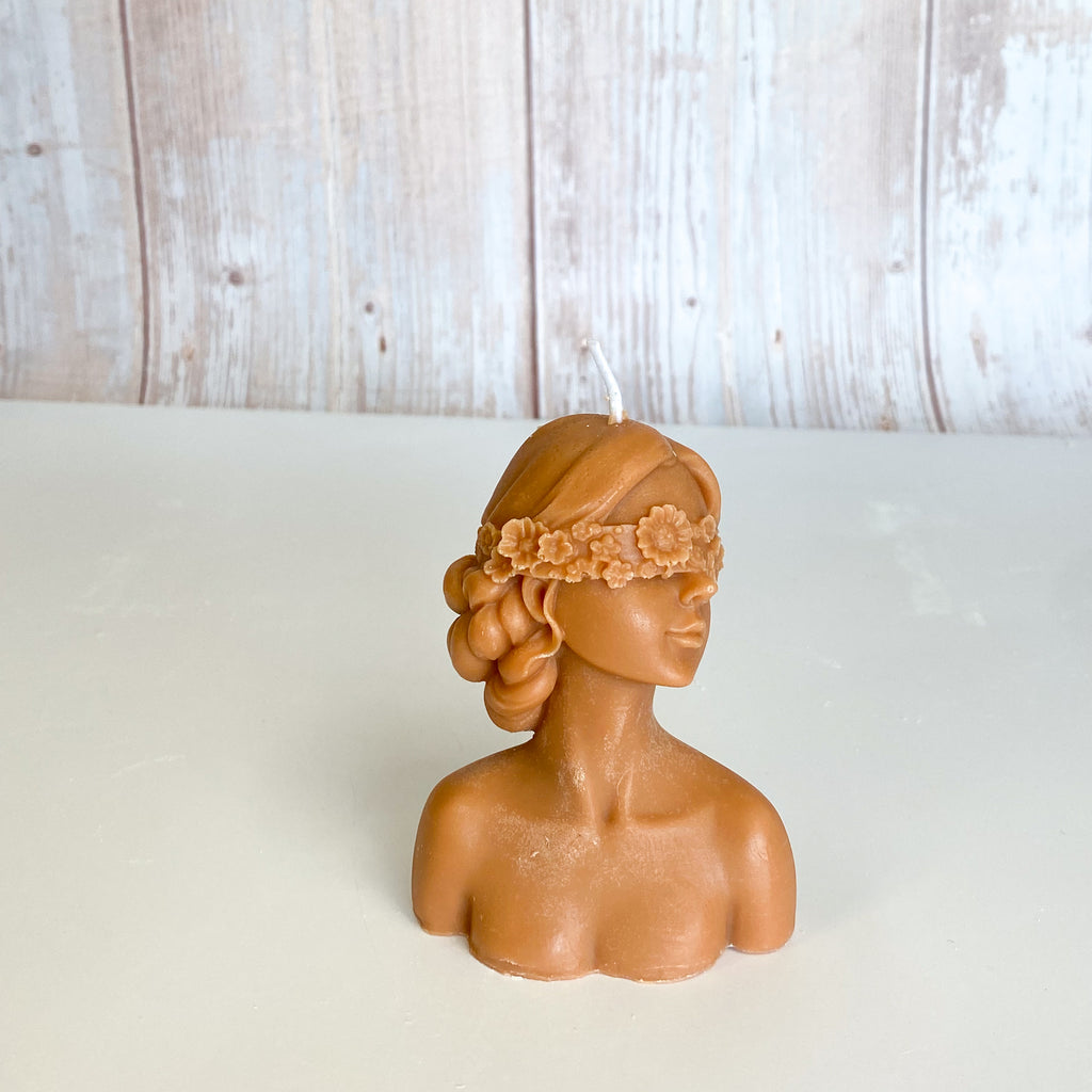 Flower Eyes Girl Candle