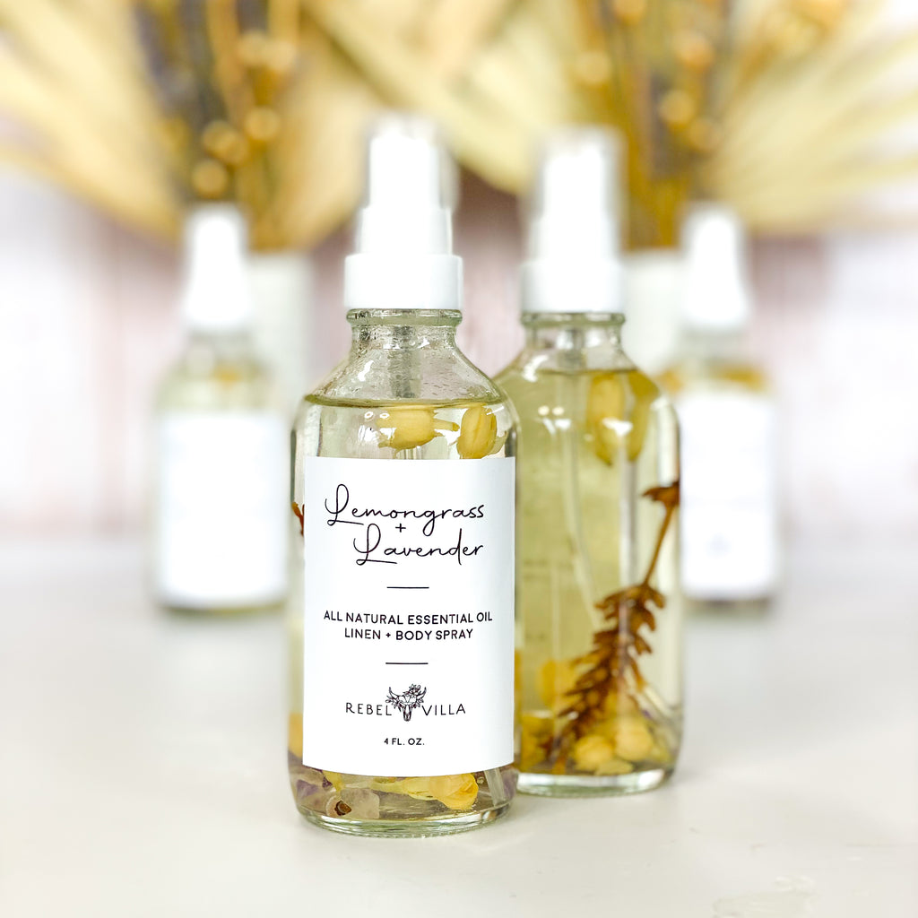 Lemongrass Lavender Essential Oil Spray