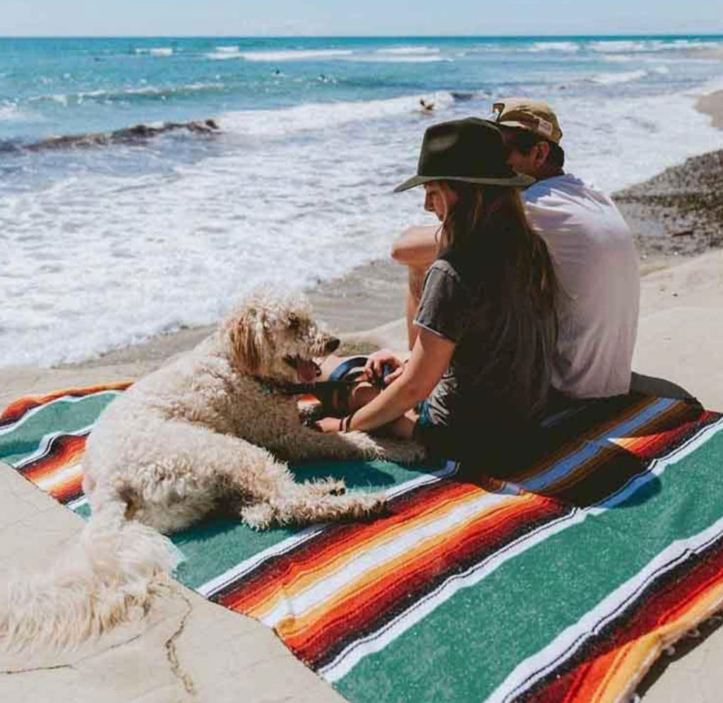 Baja Diamond Blanket | Turquoise Sunset