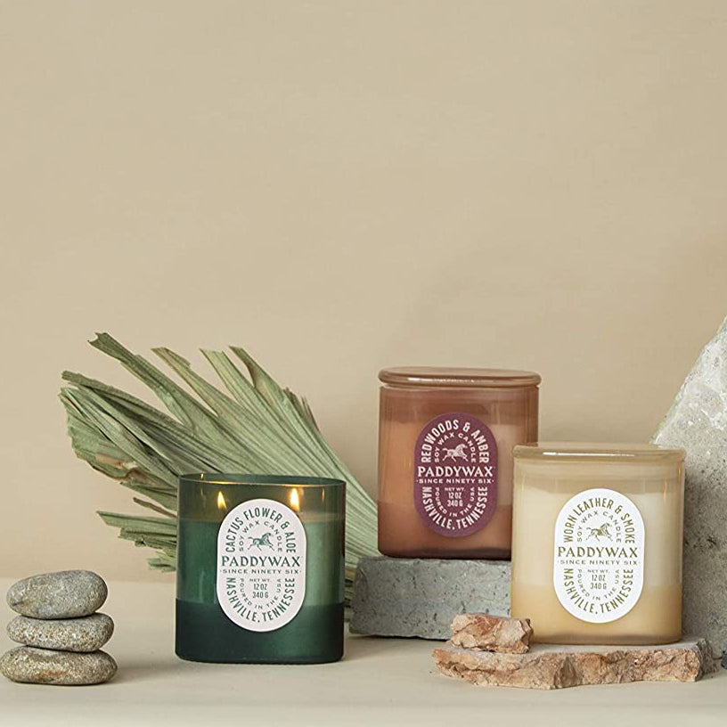 Vista Candle | Worn Leather & Smoke