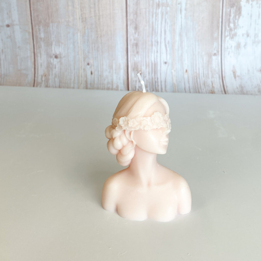 Flower Eyes Girl Candle