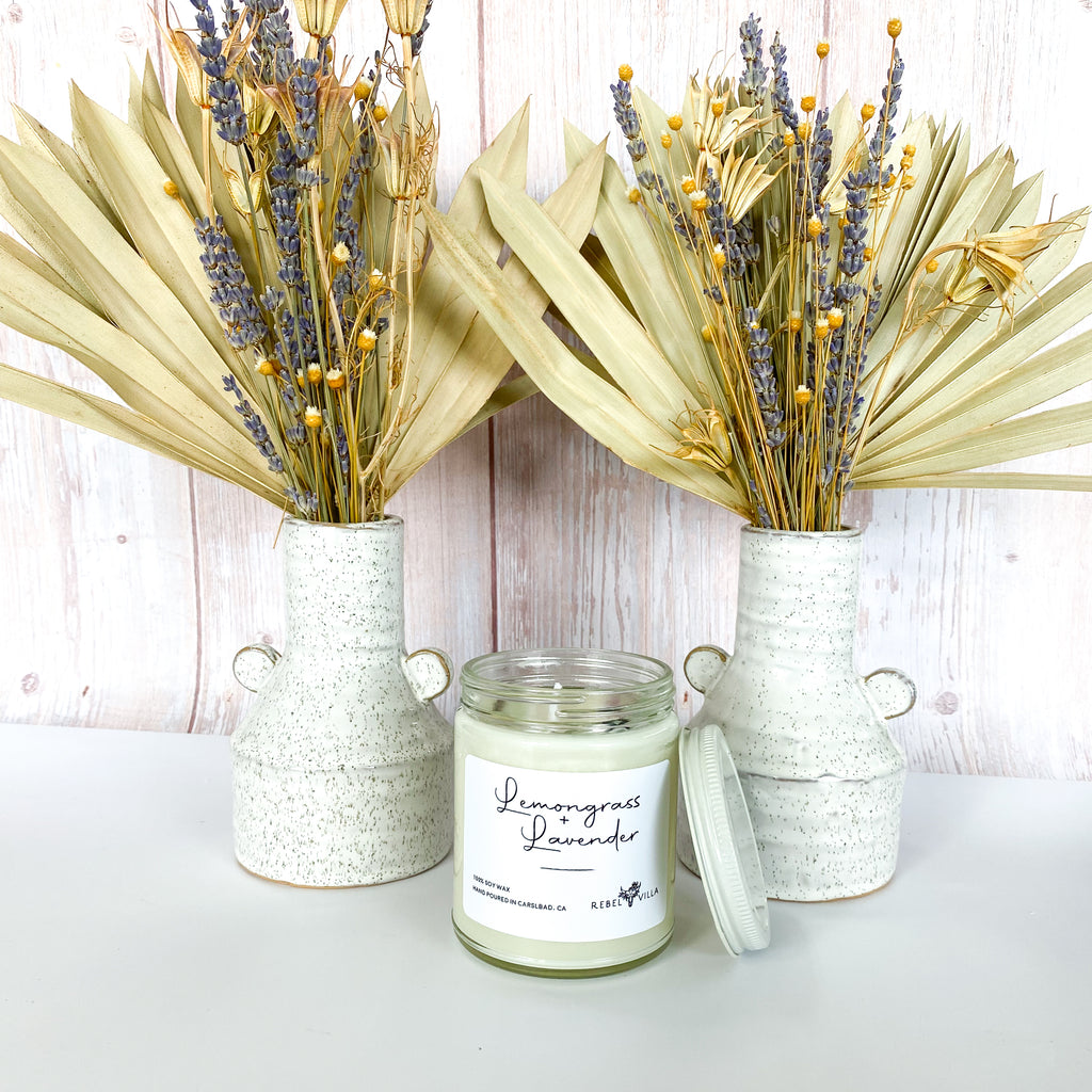 Lemongrass Lavender Soy Candle