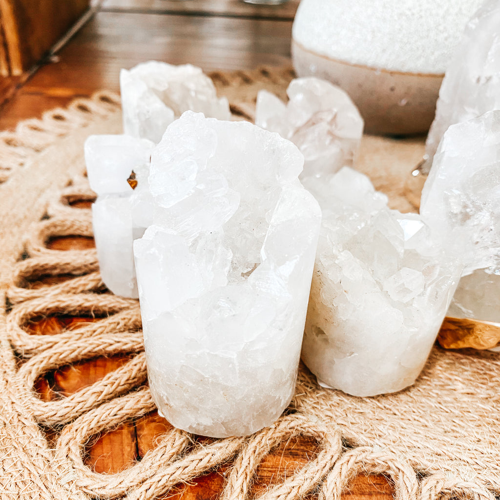 Clear Quartz Crystal Cupcakes