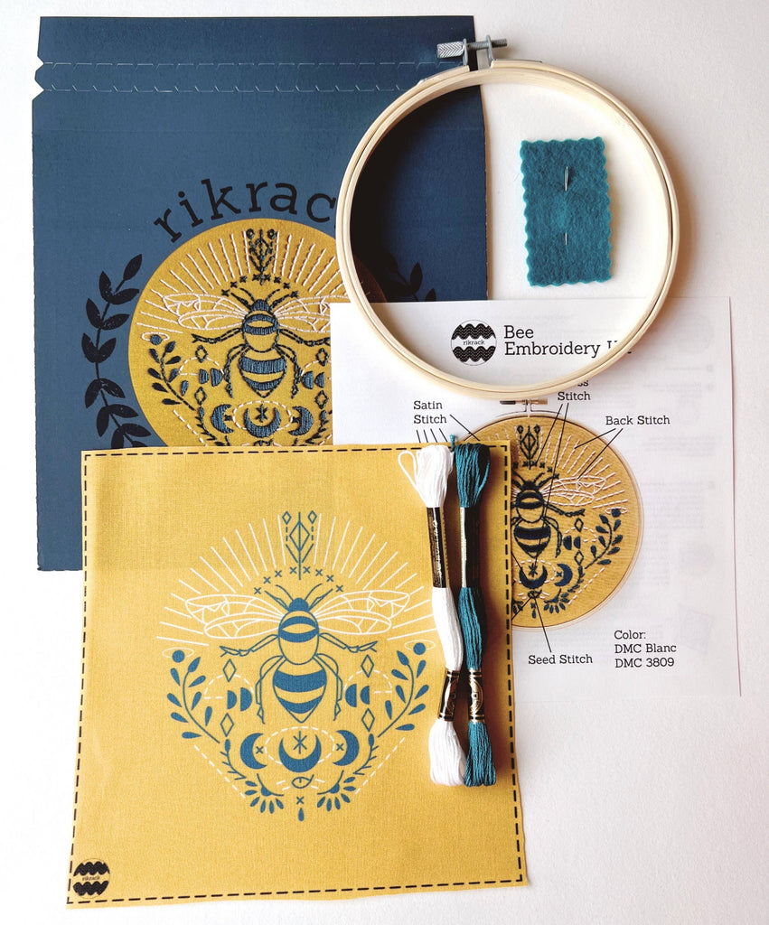 Bee Embroidery Kit