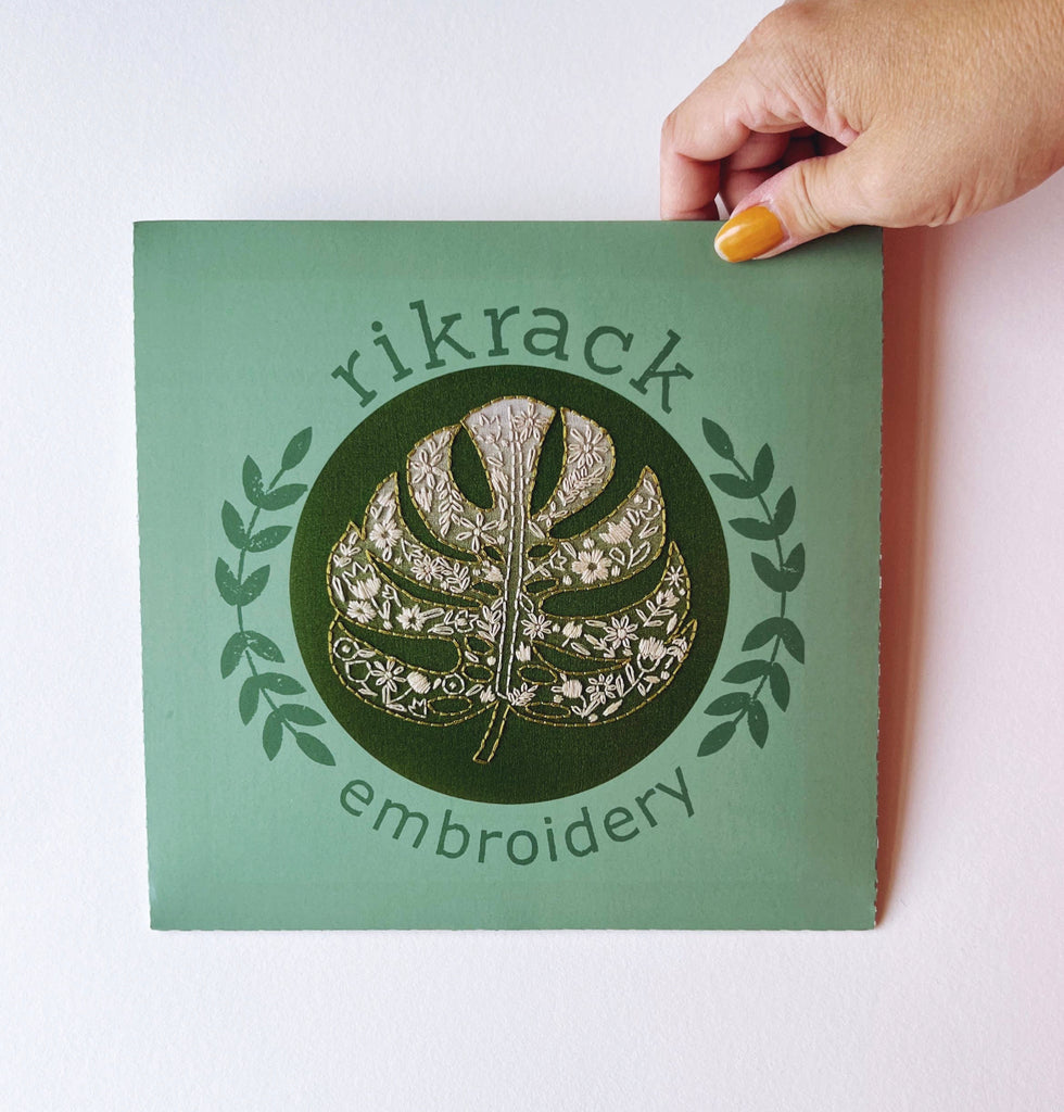 Monstera Embroidery Kit