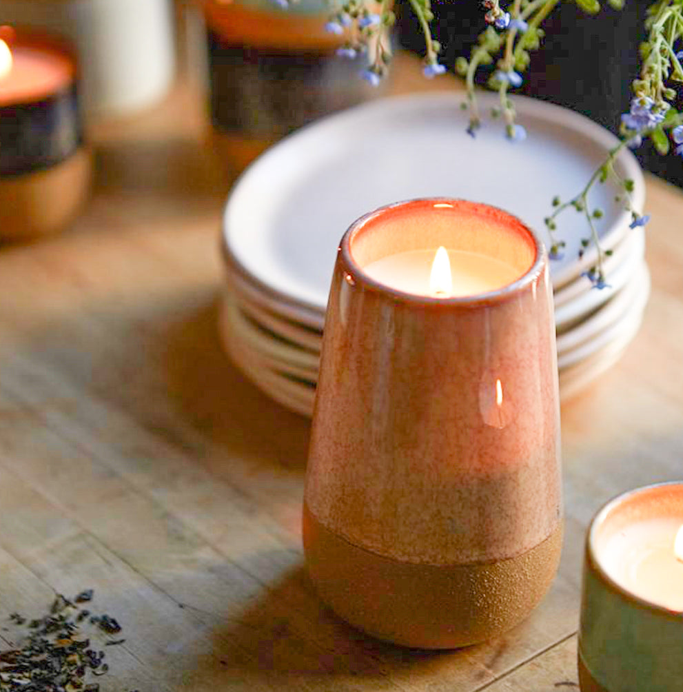 Kin Candle | Pink Opal and Persimmon