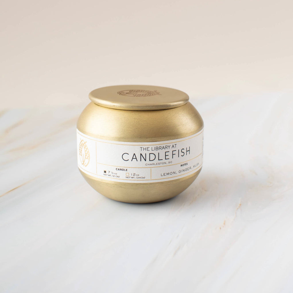 No. 31 Gold Tin Candle 7.5 oz