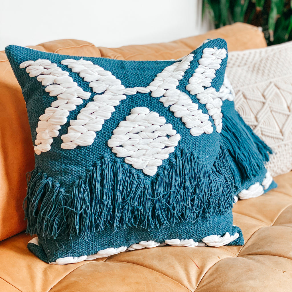 ARLO BLUE | Woven Pillow Cover