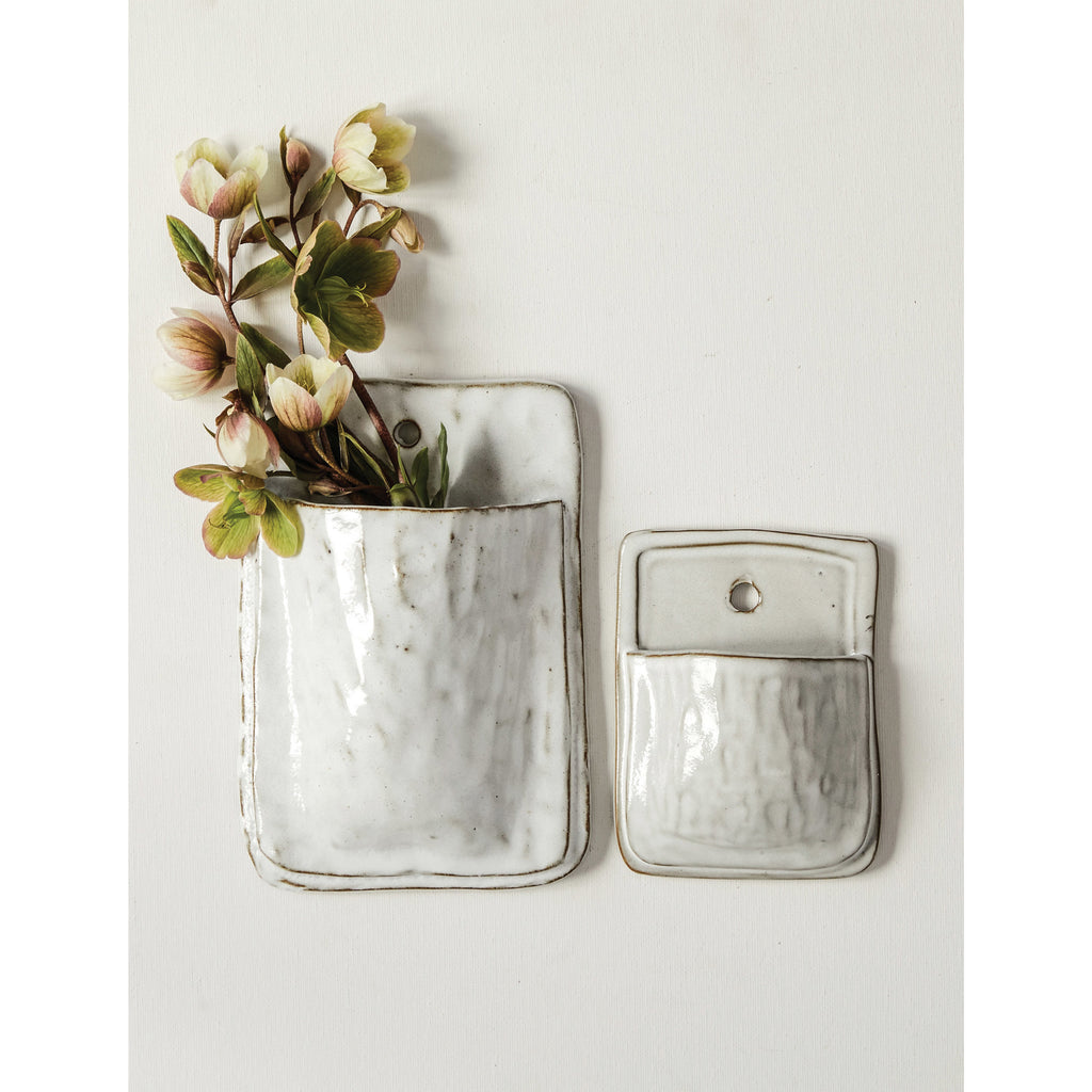 White Clay Wall Planter